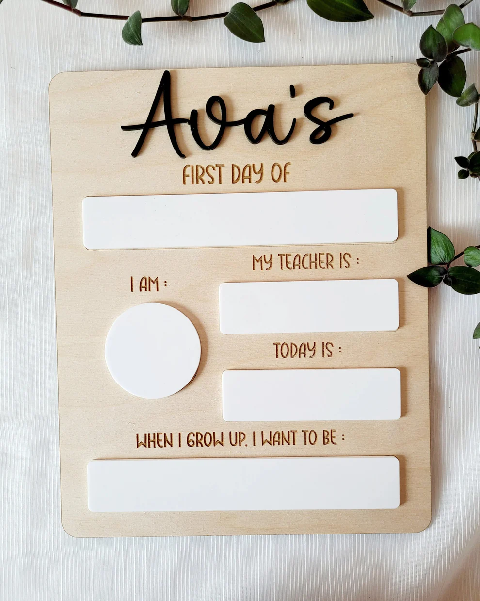 First Day of Kindergarten Sign, Back to School, 1st Day of Preschool Sign